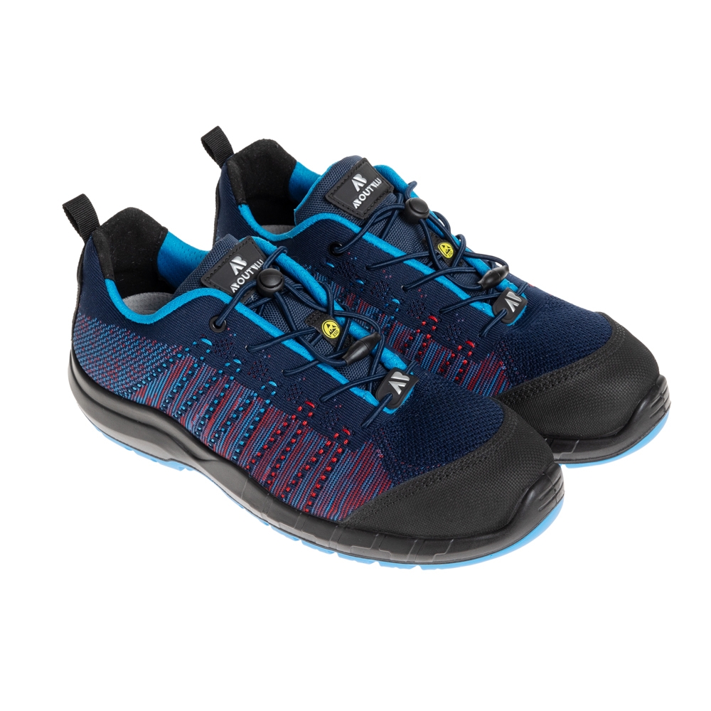 Scarpe antinfortunistiche, AboutBlu Le Mans Navy, AB5037602, colore blu, lacci neri, suola blu, non indossate